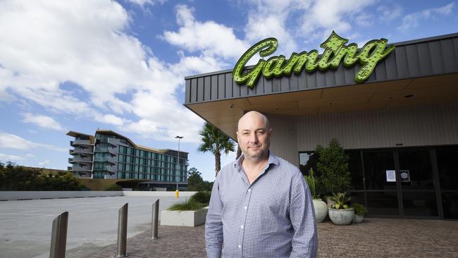 Comiskey Group director Rob Comiskey at the Eatons Hill Hotel. Photo: AAP /Renae Droop