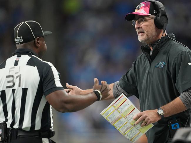 Frank Reich’s Carolina Panthers are 0-6. Picture: Nic Antaya/Getty Images