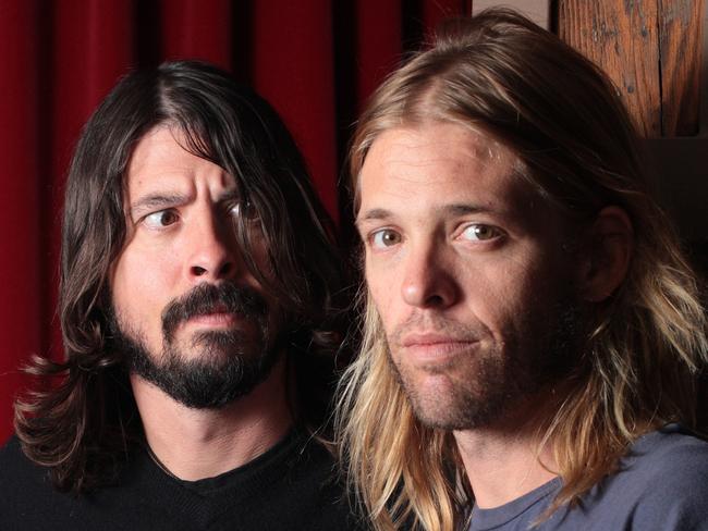 Dave Grohl and Taylor Hawkins of the band the Foo Fighters. Picture: Rene Johnston/Toronto Star via Getty Images