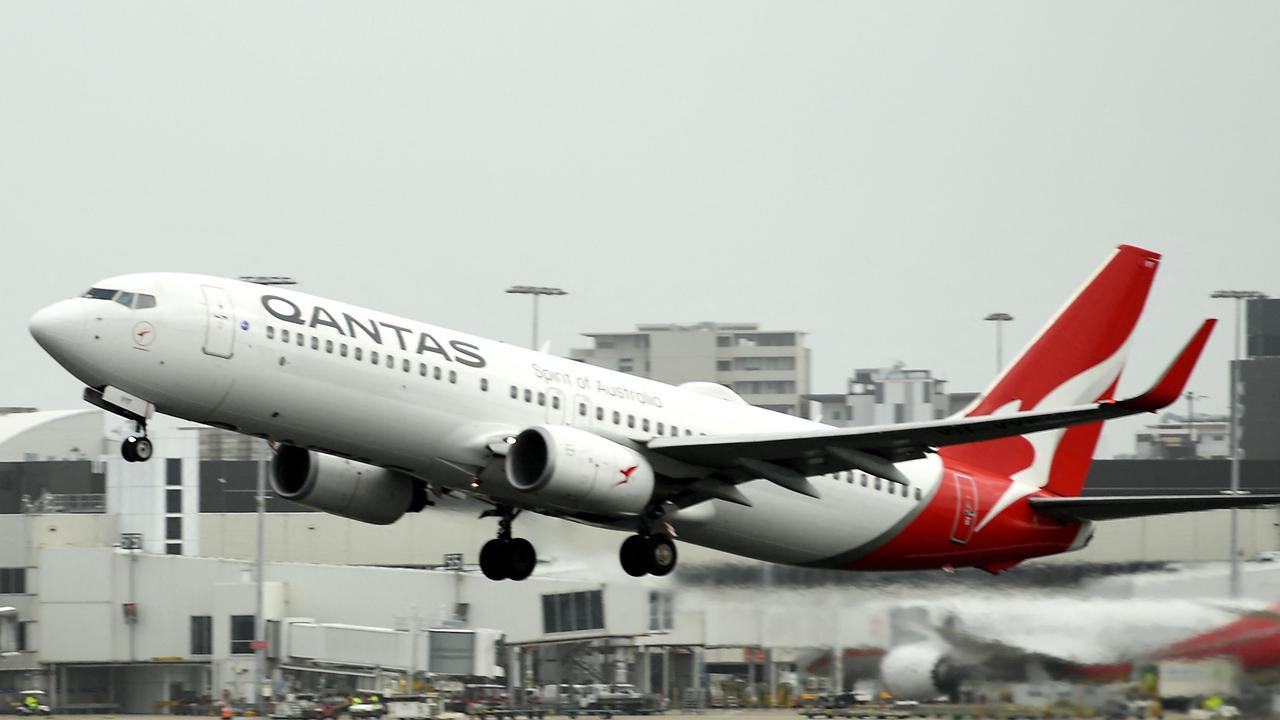 A Qantas spokesperson has announced changes to the airline’s plans around international travel. Picture: Saeed KHAN / AFP.