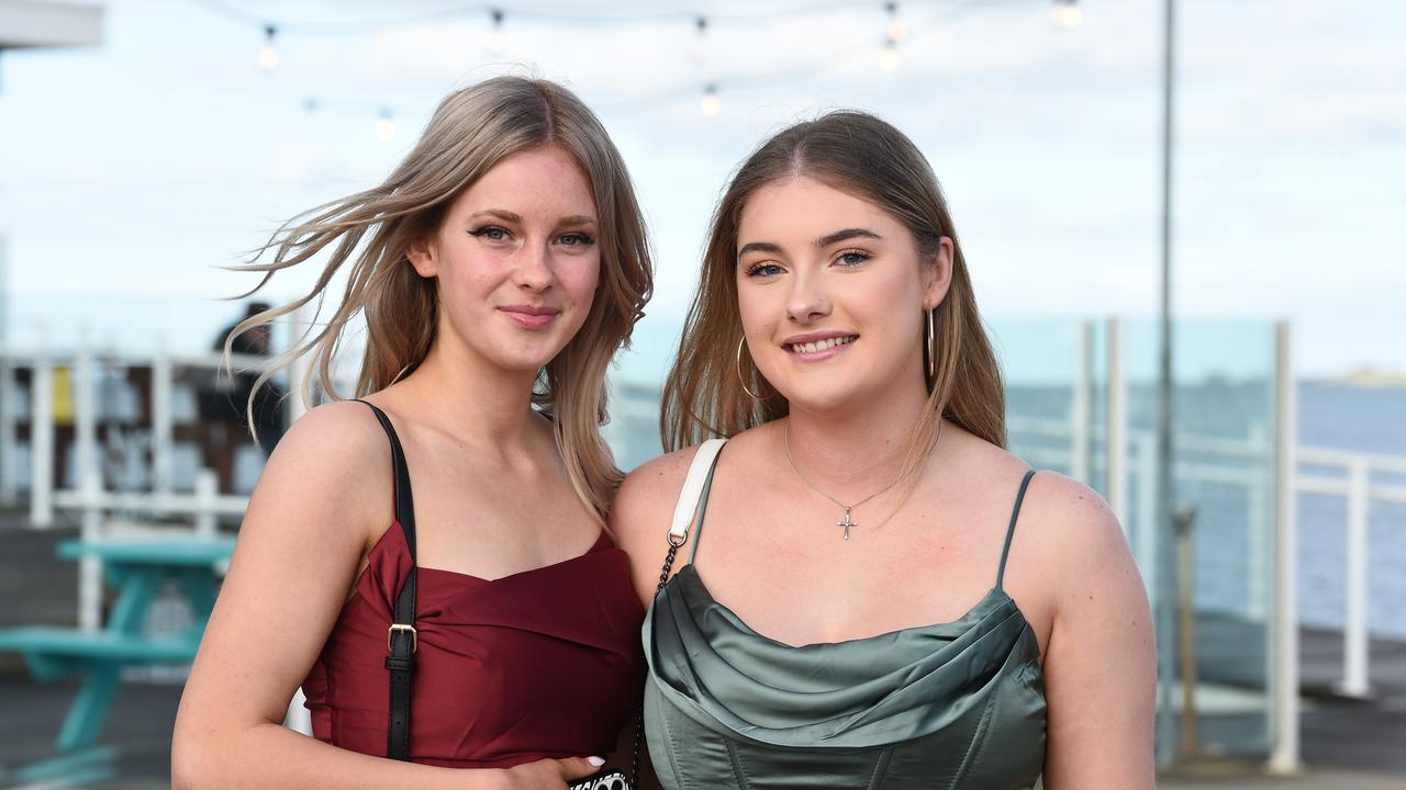 Hollie Vanderpol and Kate White at the Northern Bay College Graduation. Picture: David Smith