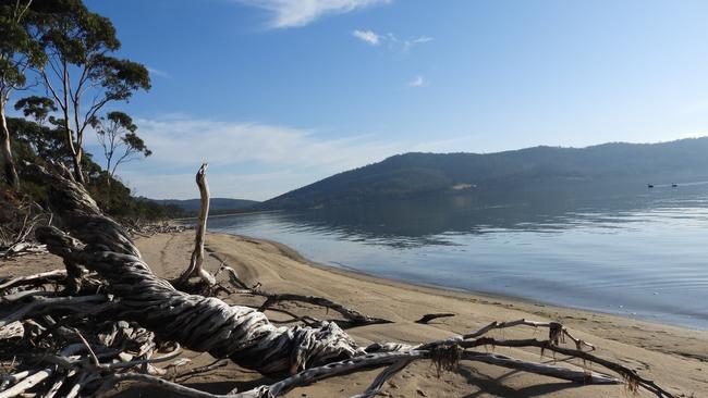 Simpsons Bay from the Neck at Bruny Island. Picture: Ross Higgins. Your Focus on Tasmania **ONE TIME USE ONLY**