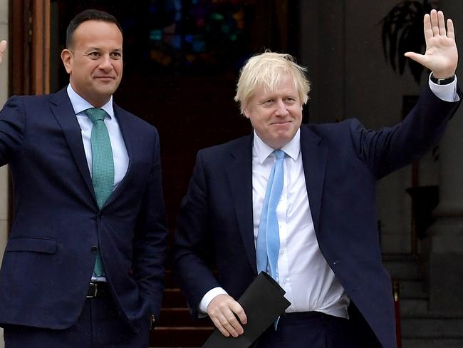 British Prime Minister Boris Johnson met with Irish Taoiseach Leo Varadkar who warned Johnson that leaving the EU with no deal risked causing instability in Northern Ireland. Photo: Charles McQuillan/Getty Images