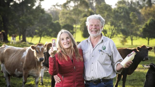 State title: Joe and Antonia Gretschmann of Moltema who have won a Delicious award for their Elgaar Cream. Picture: Chris Kidd