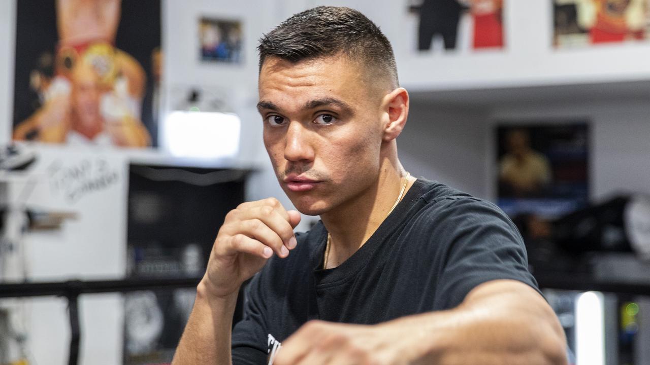 A crowd of 15,000 is expected to watch Tim Tszyu fight Bowyn Morgan at Bankwest Stadium. Picture: Jenny Evans/Getty Images