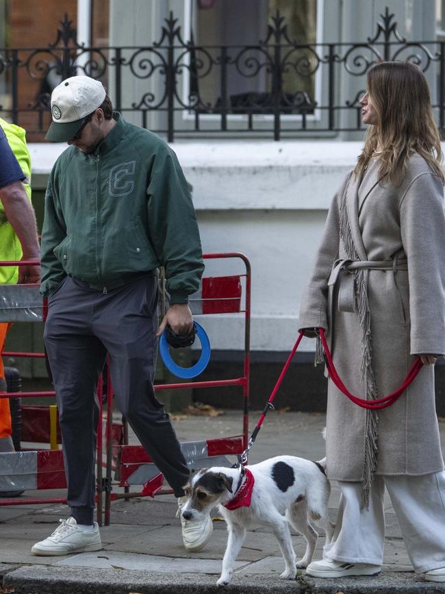 He was just taking his dog for a walk. Picture: SPLASH / BACKGRID