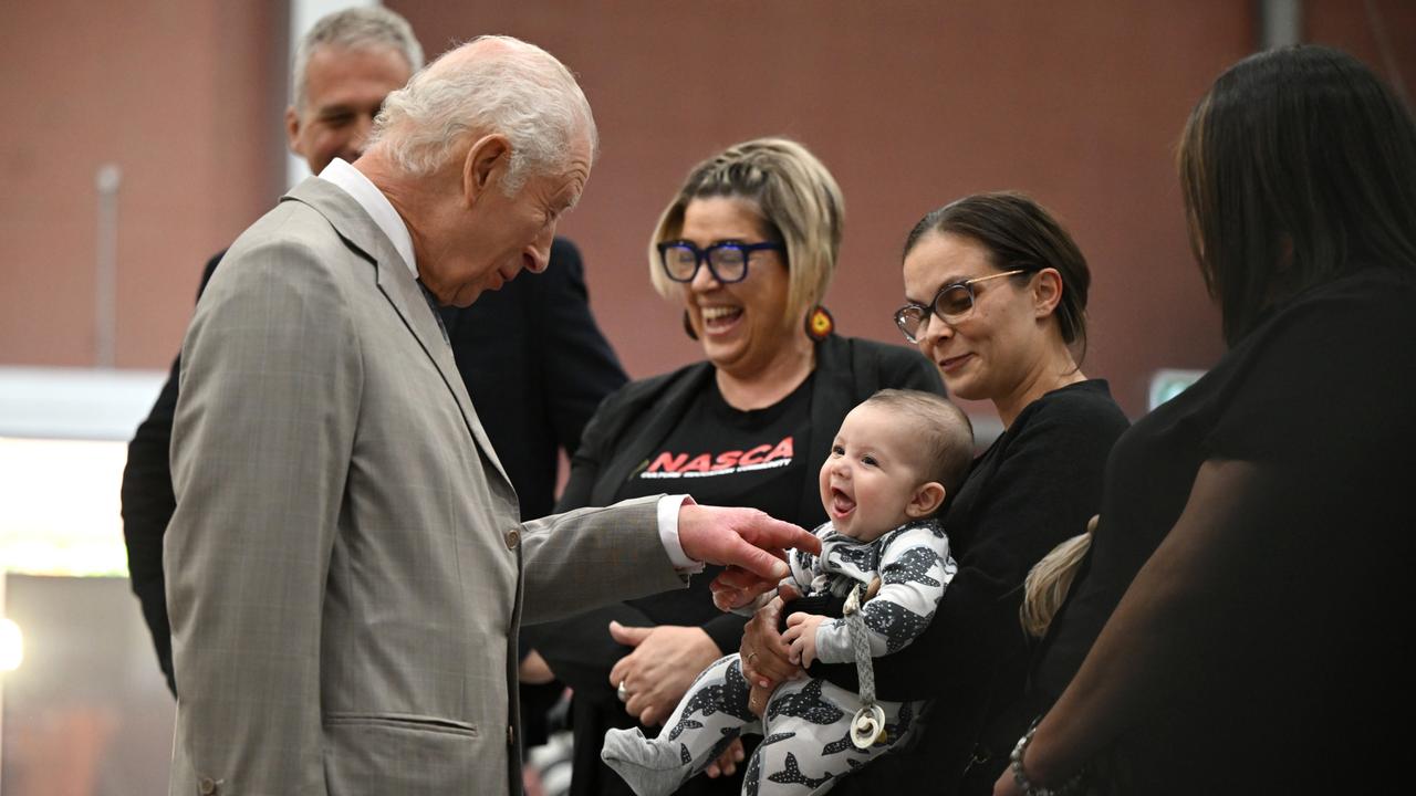 King Charles III visits the National Centre of Indigenous Excellence in Sydney. Picture: Getty