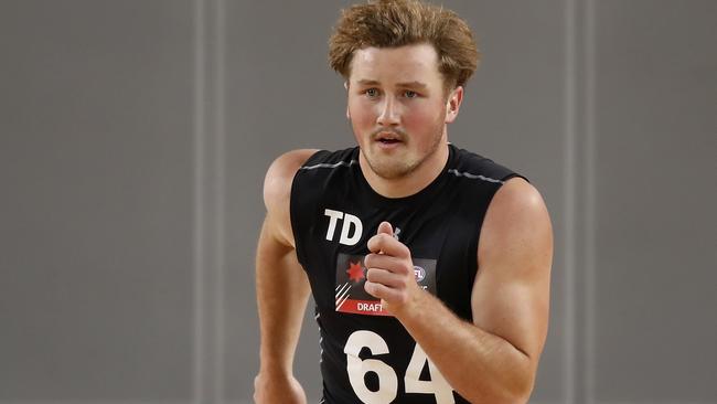 Gould left the AFL draft combine on a mission. Picture: AFL Photos/Getty Images