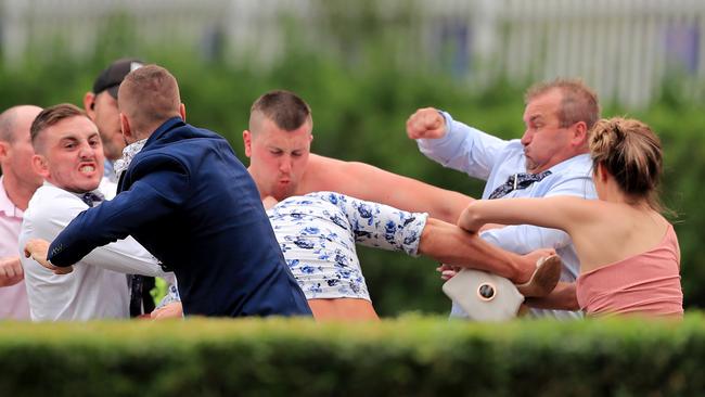 Brandon Thomas Locke-Walker (left), Bailey Petrie and Stephen Luke. Picture: Mark Evans/Getty Images