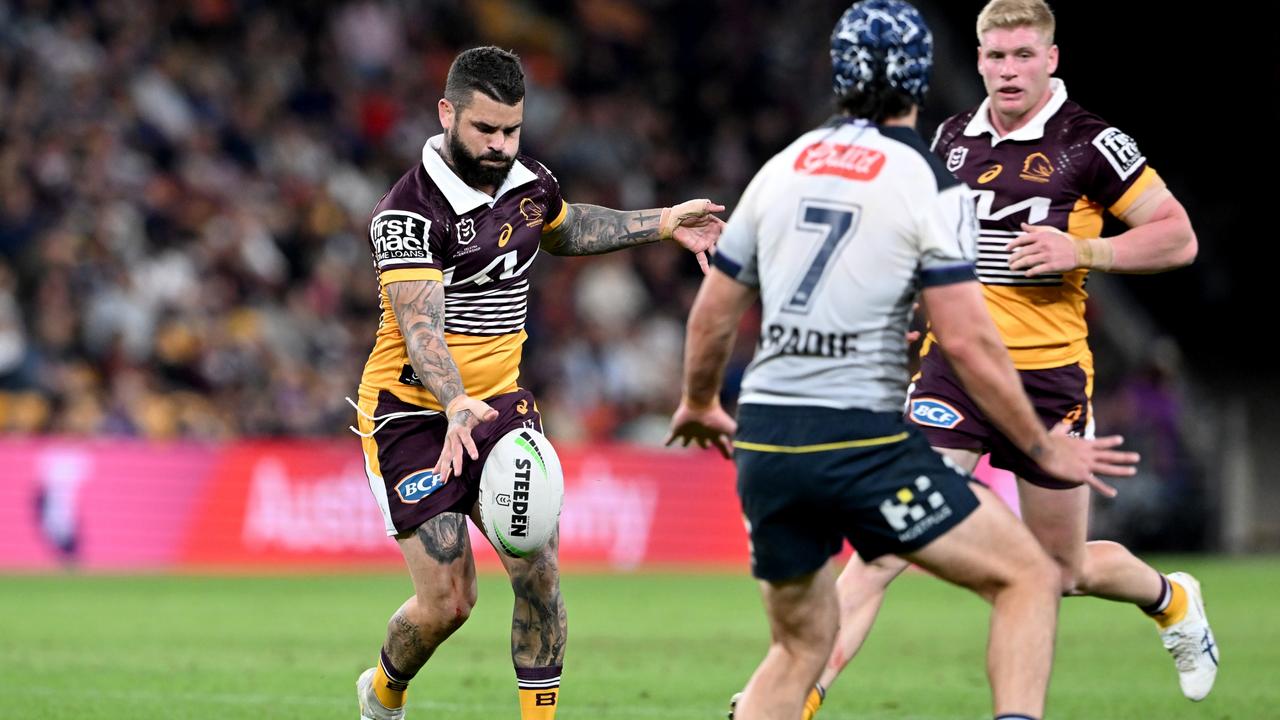 The Broncos were given a brutal reality check by the Storm. Picture: Bradley Kanaris/Getty Images