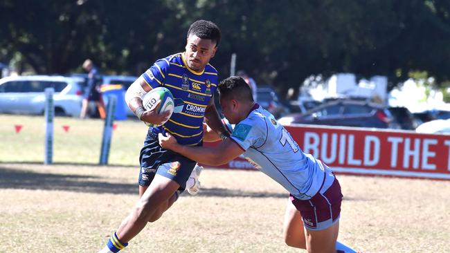 Easts player Meli Dreu before dying his hair. Picture, John Gass