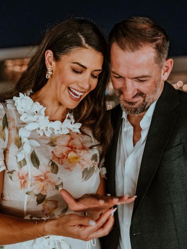 Stephanie Rice is engaged to Mark Lassey. Picture: Instagram