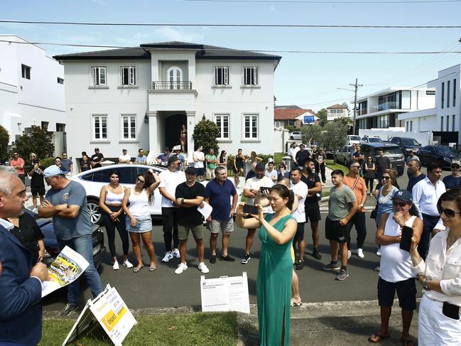 Bidder at a recent auction in Abbotsford. Picture: John Appleyard