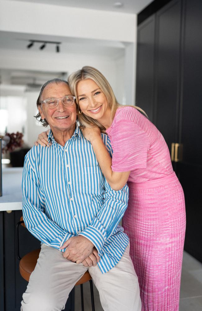 Anna Robards with her dad Les Heinrich. Picture: Supplied