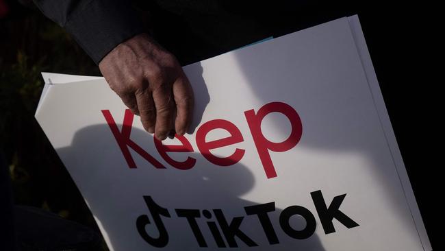 There are about 170 million TikTok users in the US. Picture: Brendan Smialowski / AFP.