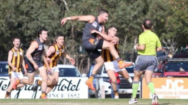 Matt Quigley in action for Gisborne Giants. Picture: Lissa Hall