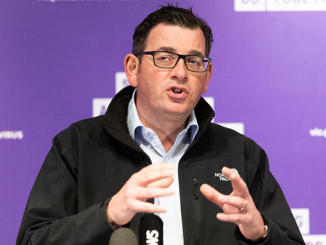 Victorian Premier Daniel Andrews has announced the state’s border with NSW will close after 127 new cases of COVID-19 were recorded overnight. Picture: Getty Images