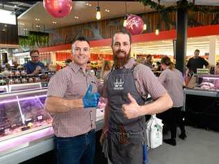 DOING THEIR BIT: Two Butchers owners Steve McMeniman and Ken Kearney. Picture: Rob Williams