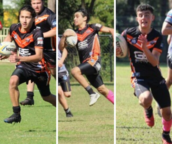 Mohammed Hawcher, Omar Elomari and Zaid Hanoun of Greenacre Tigers