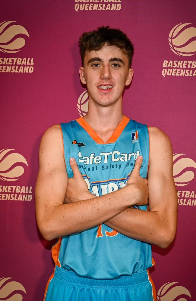 Queensland North U16 Boys player Saxon Toyne. Picture: Basketball Queensland