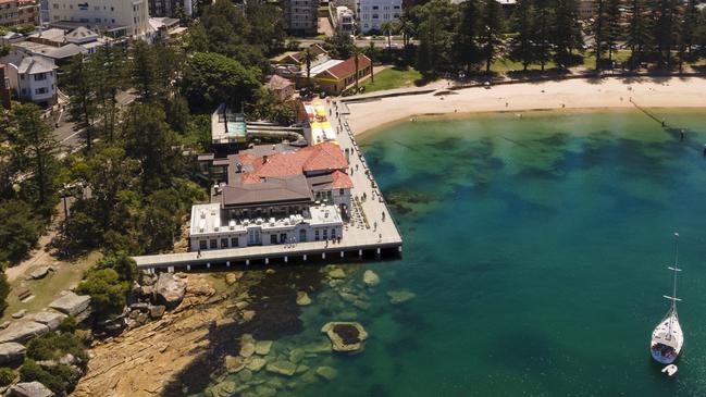 An artist's impression of what the site will look like after the aquarium building is demolished. Picture: NSW Government