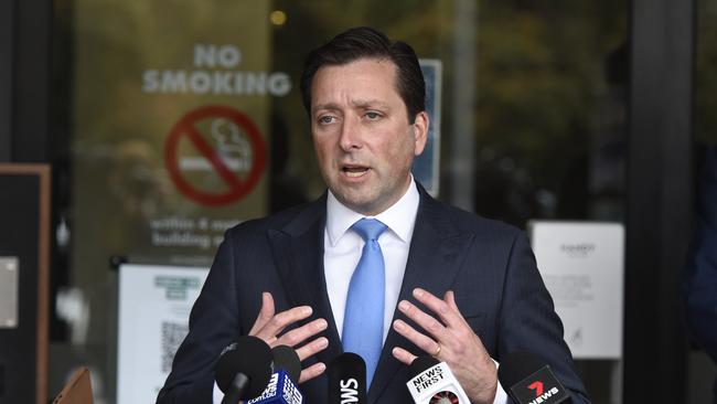 Opposition Leader Matthew Guy is pushing for the changes. Picture: Andrew Henshaw