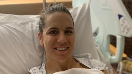 Adelaide captain Chelsea Randall is all smiles post-surgery.