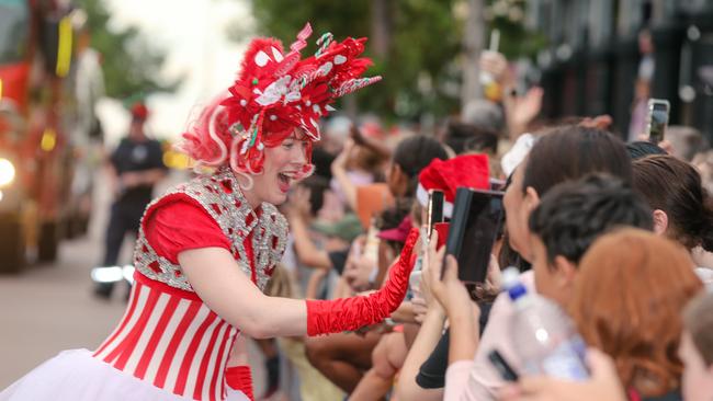 Santas Helper in the annual Christmas Pageant and Parade down the Esplanade and Knuckey Streets. Picture: Glenn Campbell