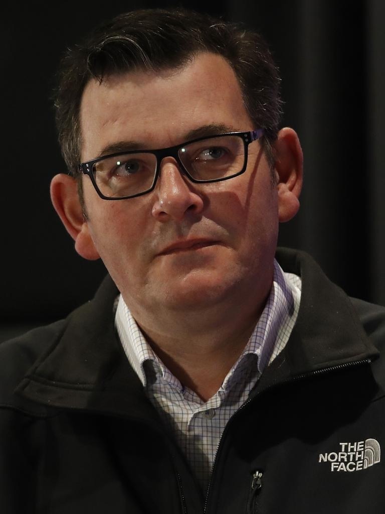 Former Victorian Premier Dan Andrews with his infamous North Face jacket on. Picture: Supplied
