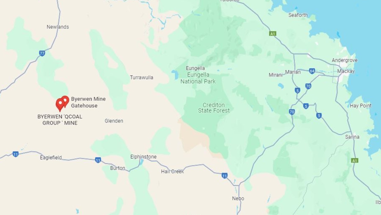 Byerwen Mine is located 45 minutes west of Glenden.
