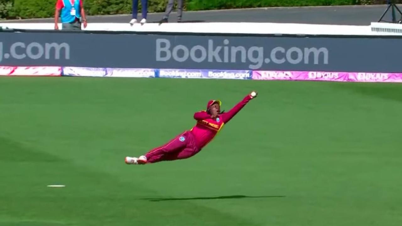 Deandra Dottin took an absolute screamer in the West Indies' win over England.