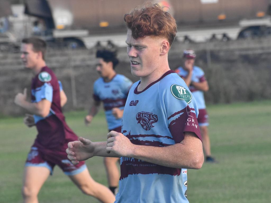 CQ Capras under-19 squad at a pre-season training session at Kettle Park, Rockhampton, on December 18, 2024.