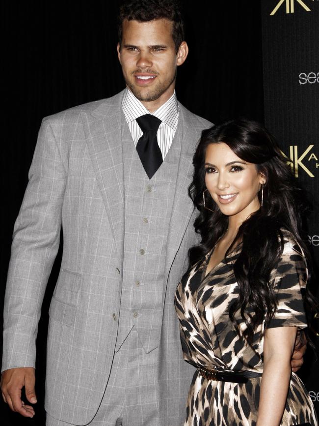 Kim Kardashian was briefly married to NBA basketball player Kris Humphries. Picture: AP Photo/Matt Sayles