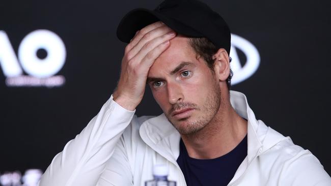 Murray was defeated in the first round of the 2019 Aus Open. Picture: Getty Images