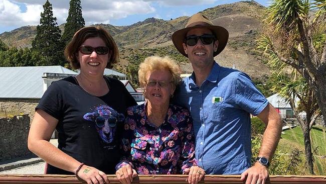 Michelle Liddicoat with mother Pam O'Sullivan and brother Stephen O'Sullivan. <br/>Photo: Michelle Liddicoat