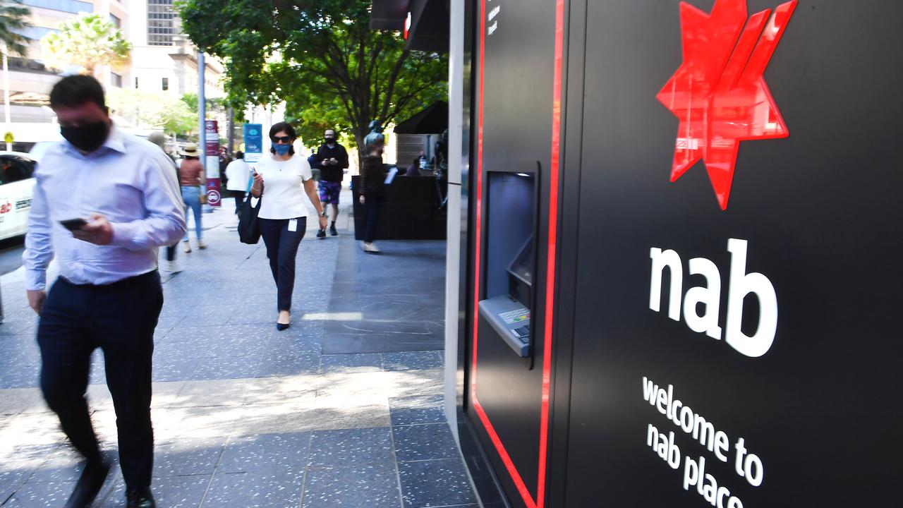 NAB recently posted record half-yearly profits of 17 per cent. Picture: NCA NewsWire/John Gass