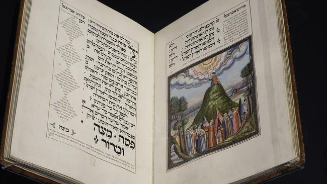 Sloane Haggadah on loan from British Library