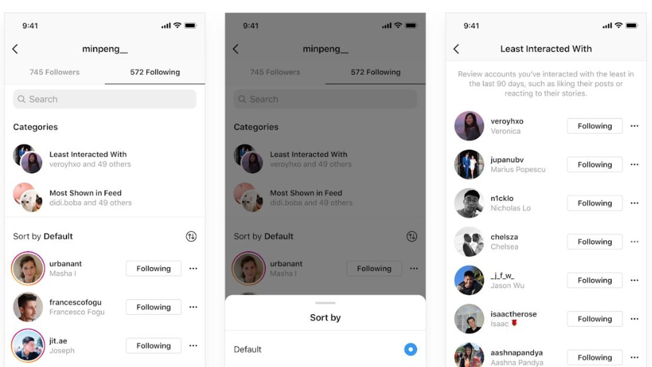 Instagram has a new feature to help you curate your followers list. Picture: Instagram