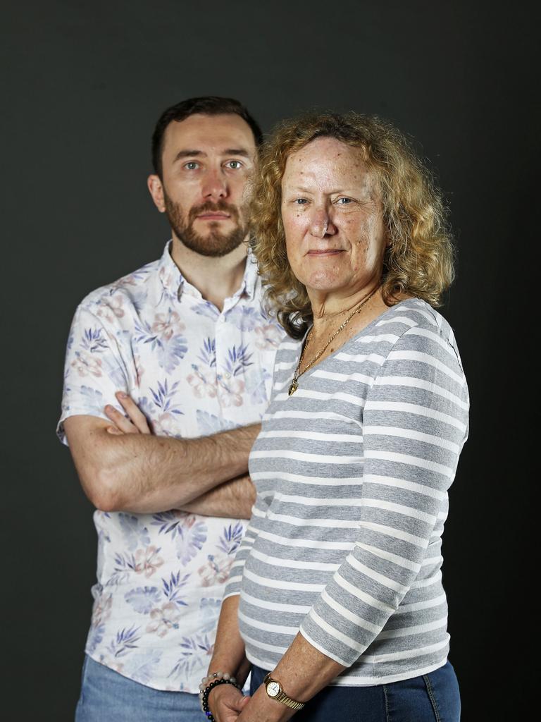 Blake Finlay-Jones and his mum Jacky want the wait to be over. They’re hoping a coronial inquest into Dannielle’s death will deliver recommendations that could save other women. Picture: John Appleyard