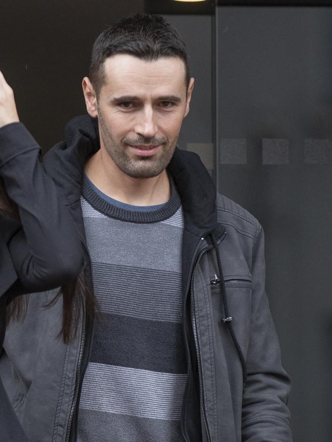 Darko Krajinovic leaves the Hobart Magistrates Court. Picture: EDDIE SAFARIK