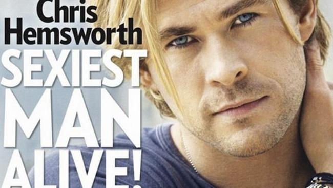 Too sexy ... Chris Hemsworth has been crowned People magazine’s Sexiest Man Alive. Picture: People.