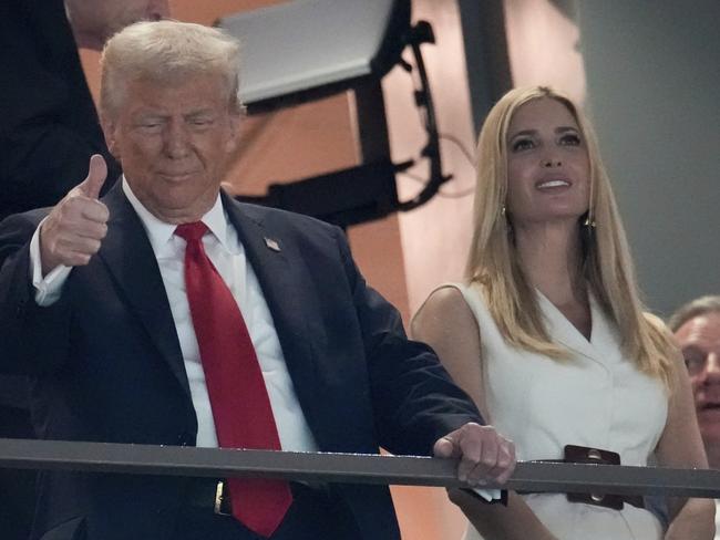 Ivanka Trump joined her father, US President Donald Trump, for the NFL event. Picture: AP