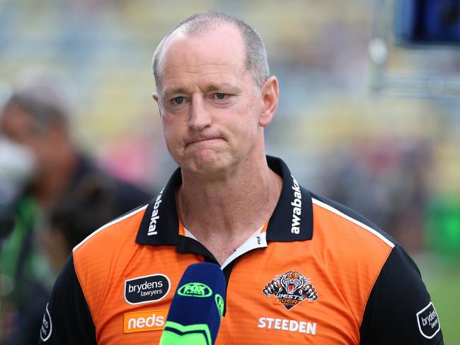 Michael Maguire came under intense scrutiny when at the Wests Tigers. Picture NRL Images