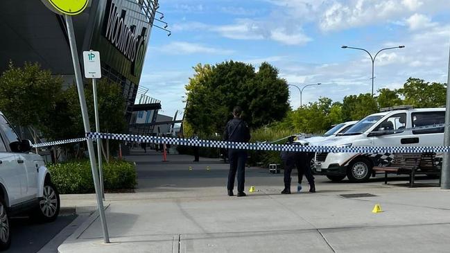 Images of the aftermath of an alleged ram raid at Majura Park Shopping Centre in Canberra's far-east. Picture: Bonnie Cruze / Facebook