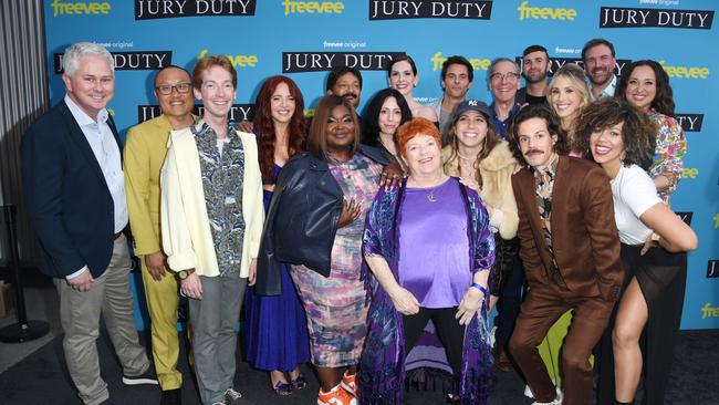 The Jury Duty family at the series premiere. Picture: JC Olivera/Getty Images