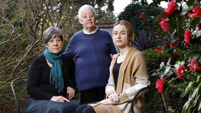 Jacqui Richardson, Ryrie Bridges and Nicola Cowlard. Picture: Richard Dobson