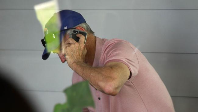 Wayne Bennett was followed to a Brisbane cafe by media.