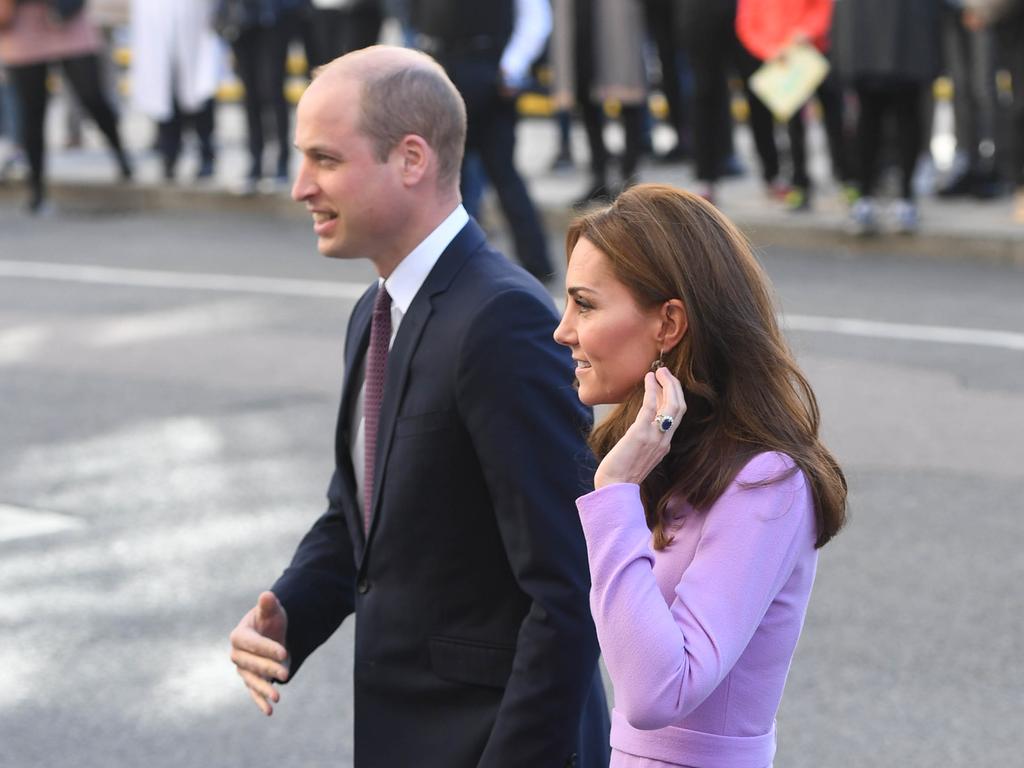 The royal couple at their first joint engagement since the birth of  Prince Louis. Picture: Getty