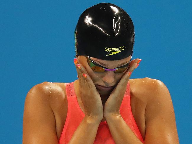 Yuliya Efimova of Russia competes in the Women's 100m Breaststroke.