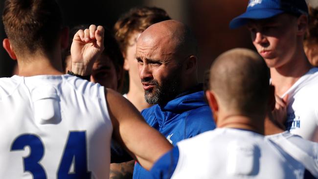 Rhyce Shaw has doubled down on his comments towards Essendon. Picture: Getty Images